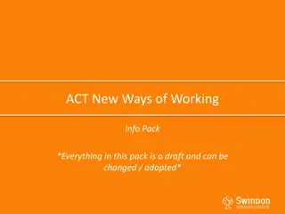 New Ways of Working: Maximizing Independence and Support Services
