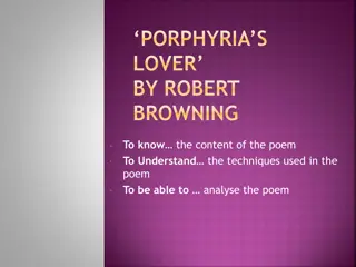 Analyzing Robert Browning's Poem 'Porphyria's Lover'