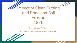 Impact of Clear-Cutting and Roads on Soil Erosion: 1975 Study at HJ Andrews Experimental Forest