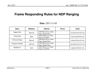 IEEE 802.11-17/1754r0 Frame Responding Rules for NDP Ranging