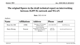 Interworking Reference Models for 5G and WLAN Networks