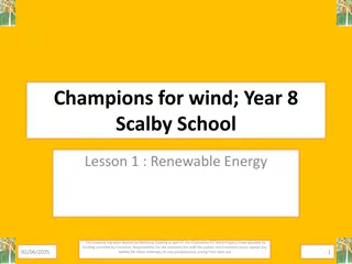 Renewable Energy Forms and Investigation at Scalby School