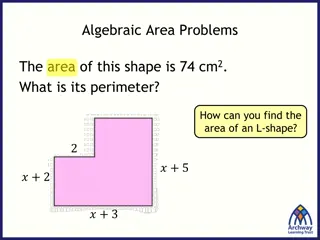 Algebraic Area Problems and L-Shape Area Calculation
