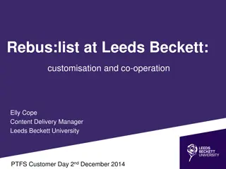 Innovative Resource Customisation at Leeds Beckett University