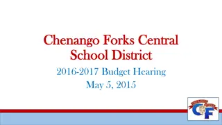 Chenango Forks Central School District Budget Analysis 2016-2017