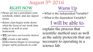 Engaging Lab Safety and Scientific Method Activities