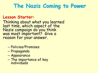Understanding the Nazis' Rise to Power and Hitler's Appointment as Chancellor