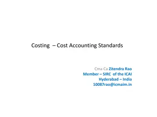 Understanding Cost Accounting Standards and Practical Costing Techniques