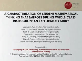 Understanding Student Mathematical Thinking in Whole-Class Instruction
