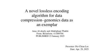 Novel Lossless Encoding Algorithm for Genomics Data Compression