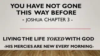 Walking in God's Yoke: Insights from Joshua Chapter 3