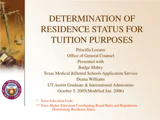 Understanding Texas Residency Status for Tuition Purposes