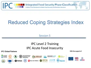 Understanding reduced coping strategies index in food insecurity situations