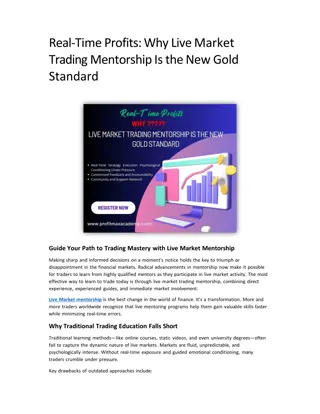 Real-Time Profits Why Live Market Trading Mentorship Is the New Gold Standard
