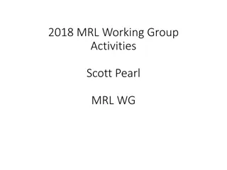 MRL Working Group Activities 2018 Highlights