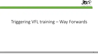 VFL Training Trigger Conditions and Way Forward Discussion Summary
