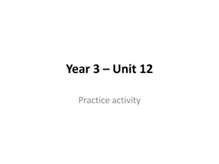 Engaging Activities for Learning English - Unit 12 Practice