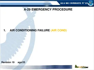 Air Conditioning Failure Emergency Procedure in A-29 Aircraft