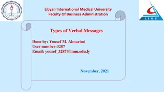 Effective Verbal Communication: Types of Messages and Best Practices