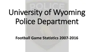 Wyoming University Football Game Statistics 2007-2017