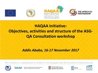 Harmonisation of African Higher Education Quality Assurance - ASG-QA Consultation Workshop Summary