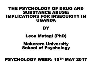 Understanding Drug and Substance Abuse Implications for Insecurity in Uganda