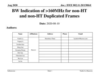 IEEE 802.11-20/1388r0 Aug. 2020 EHT BW Indication