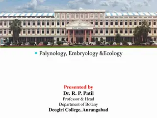 Palynology, Embryology & Ecology: Insights into Pollen Attributes in Taxonomy
