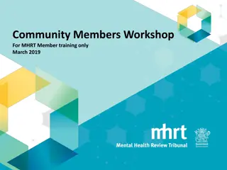 March 2019 Community Members Workshop for MHRT Member Training