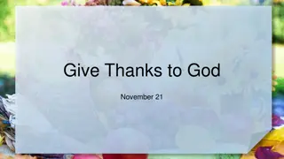 Worship and Gratitude: Embracing Thanksgiving Every Day