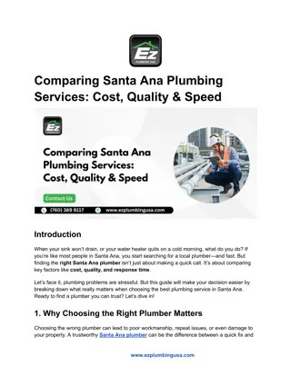 Comparing Santa Ana Plumbing Services_ Cost, Quality & Speed