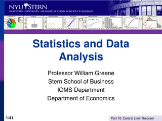 Understanding Central Limit Theorem in Statistics and Data Analysis