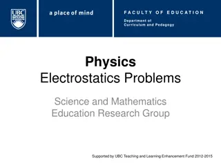 Understanding Electrostatics Problems in Physics Education