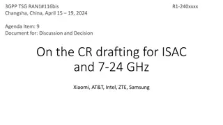CR Drafting Updates for ISAC and 7-24 GHz Discussions