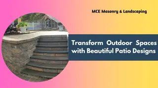 Expert Backyard Patio Installation in NJ -MCE Masonry & Landscaping