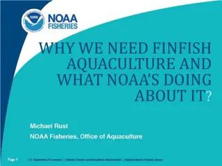 Understanding the Importance of Finfish Aquaculture and NOAA's Role