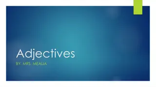 Mastering Adjectives with Mrs. Mealia