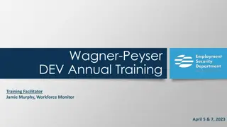 Annual Data Validation Training for Wagner-Peyser Program Operations
