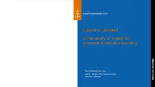 Hierarchy of Needs in Blended Learning for Success