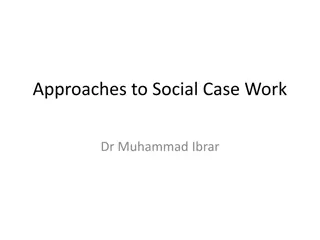 Approaches to Social Case Work by Dr. Muhammad Ibrar