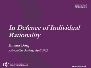 Individual Rationality and Common-sense Psychology Debates