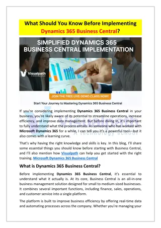 Top Microsoft Dynamics 365 Business Central Training