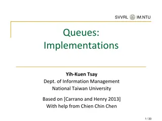 Implementations of Queues at National Taiwan University