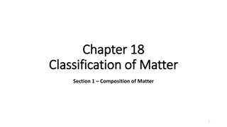 Understanding the Classification of Matter