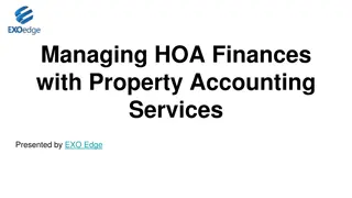 Managing HOA Finances with Property Accounting Services