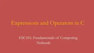Understanding Expressions and Operators in C Programming