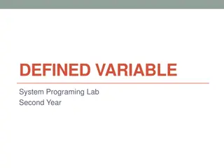 Understanding Variables in System Programming Lab