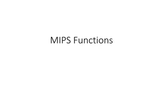 Understanding MIPS Functions and String Operations