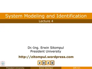 Linearization and System Modeling Solutions by Dr. Erwin Sitompul