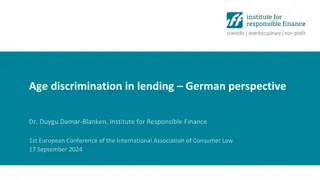 Age Discrimination in Lending: Insights from German Research